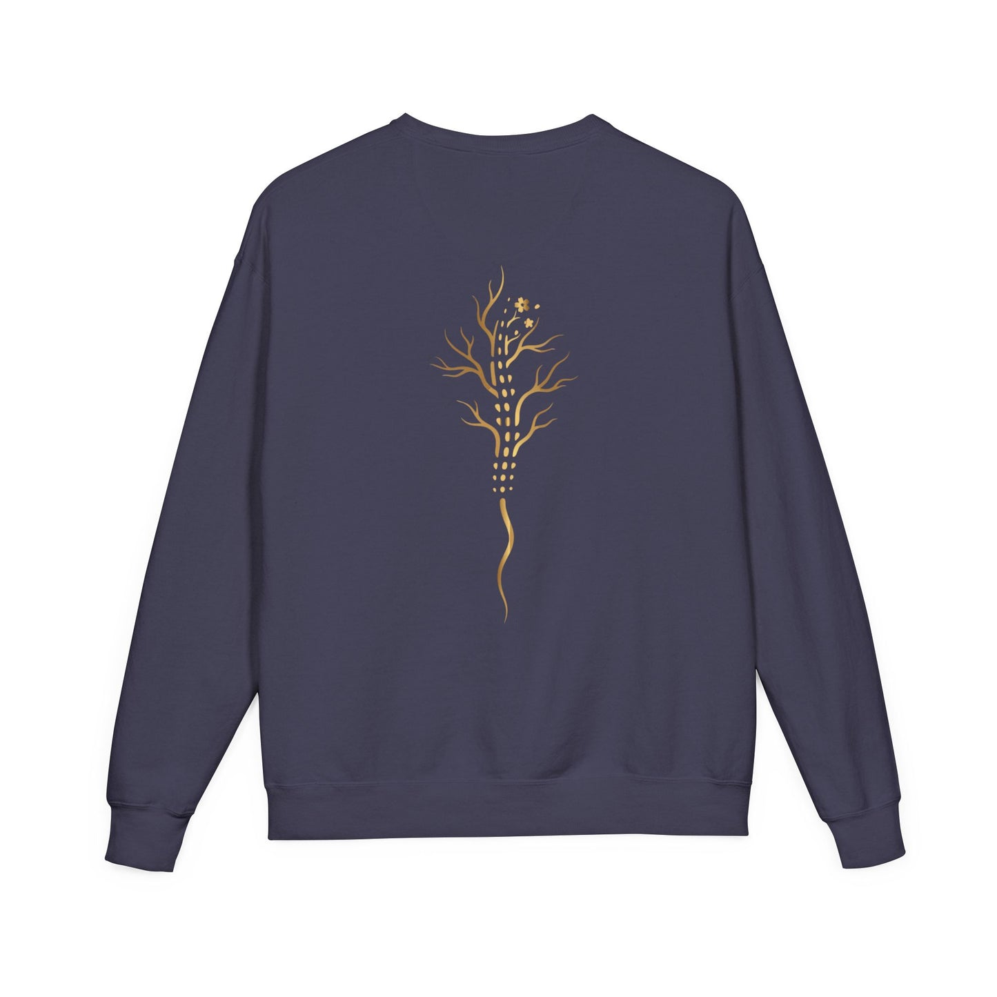 Gold Tree Graphic Sweatshirt — Minimal Botanical Crewneck