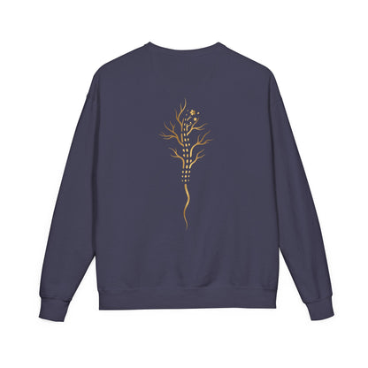 Gold Tree Graphic Sweatshirt — Minimal Botanical Crewneck