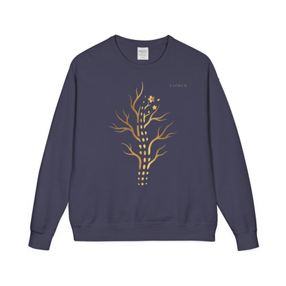Gold Tree Graphic Sweatshirt — Minimal Botanical Crewneck