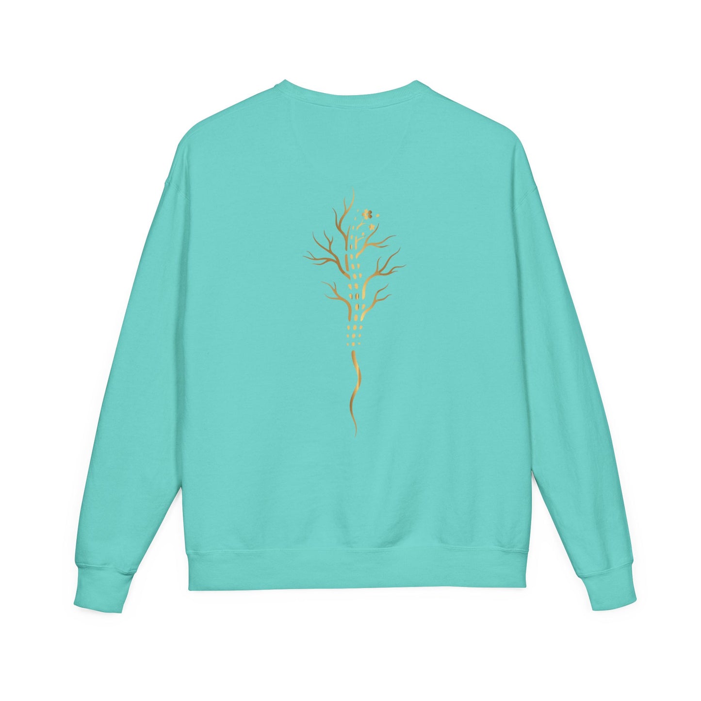 Gold Tree Graphic Sweatshirt — Minimal Botanical Crewneck