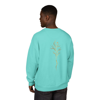 Gold Tree Graphic Sweatshirt — Minimal Botanical Crewneck