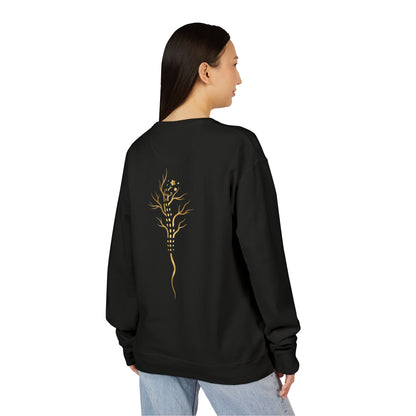 Gold Tree Graphic Sweatshirt — Minimal Botanical Crewneck