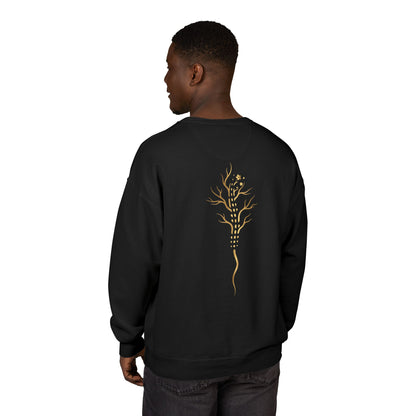 Gold Tree Graphic Sweatshirt — Minimal Botanical Crewneck