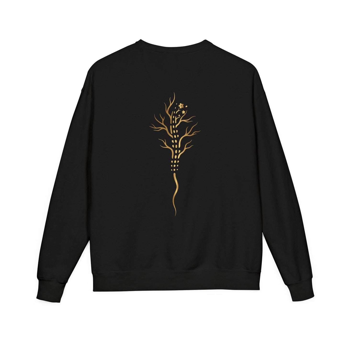 Gold Tree Graphic Sweatshirt — Minimal Botanical Crewneck